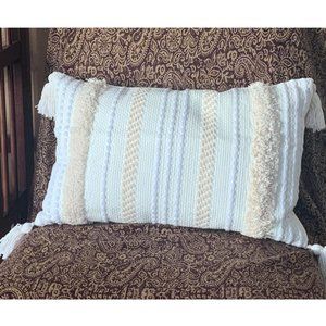 Boho Throw Pillow Cover Decorative Farmhouse Case Bohemian Cottage Decor 12x20